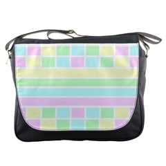 Geometric Pastel Design Baby Pale Messenger Bags by Nexatart