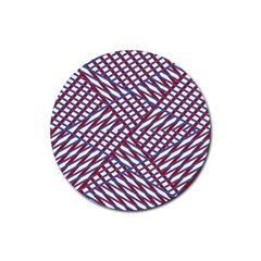 Abstract Chaos Confusion Rubber Round Coaster (4 Pack)  by Nexatart