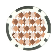 Fabric Texture Geometric Poker Chip Card Guard