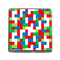 Geometric Maze Chaos Dynamic Memory Card Reader (square) by Nexatart