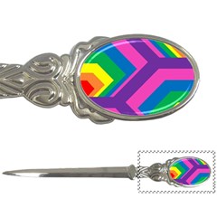 Geometric Rainbow Spectrum Colors Letter Openers by Nexatart