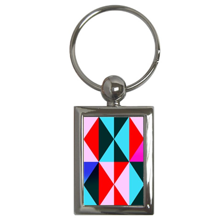 Geometric Pattern Design Angles Key Chains (Rectangle) 