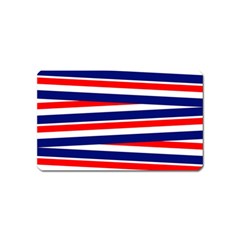 Red White Blue Patriotic Ribbons Magnet (name Card)