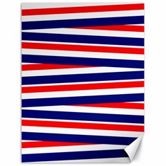 Red White Blue Patriotic Ribbons Canvas 18  X 24   by Nexatart