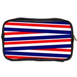 Red White Blue Patriotic Ribbons Toiletries Bags 2-Side Front