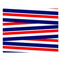 Red White Blue Patriotic Ribbons Double Sided Flano Blanket (large)  by Nexatart