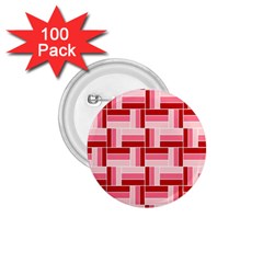 Pink Red Burgundy Pattern Stripes 1 75  Buttons (100 Pack) 