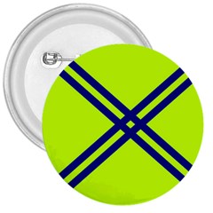 Stripes Angular Diagonal Lime Green 3  Buttons by Nexatart