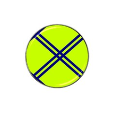 Stripes Angular Diagonal Lime Green Hat Clip Ball Marker by Nexatart