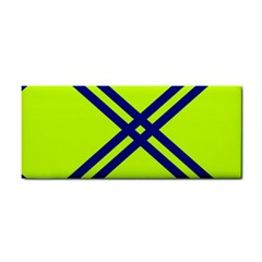 Stripes Angular Diagonal Lime Green Cosmetic Storage Cases by Nexatart