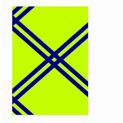Stripes Angular Diagonal Lime Green Large Garden Flag (two Sides) by Nexatart