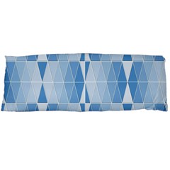 Blue Monochrome Geometric Design Body Pillow Case (dakimakura)