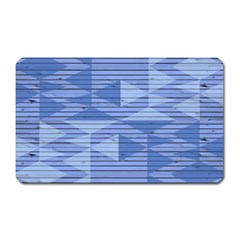 Texture Wood Slats Geometric Aztec Magnet (rectangular) by Nexatart