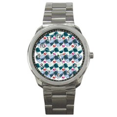 Valentine Valentine S Day Hearts Sport Metal Watch by Nexatart