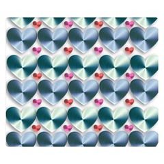 Valentine Valentine S Day Hearts Double Sided Flano Blanket (small)  by Nexatart