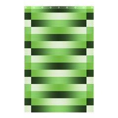 Pinstripes Green Shapes Shades Shower Curtain 48  X 72  (small)  by Nexatart