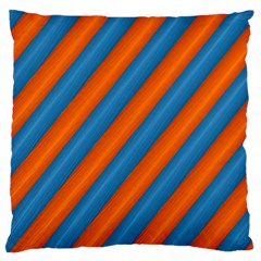 Diagonal Stripes Striped Lines Standard Flano Cushion Case (two Sides) by Nexatart