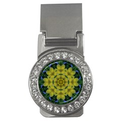 Fantasy Plumeria Decorative Real And Mandala Money Clips (cz)  by pepitasart