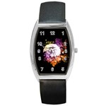 Awesome Eagle With Flowers Barrel Style Metal Watch