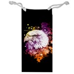 Awesome Eagle With Flowers Jewelry Bag