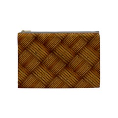 Wood Texture Background Oak Cosmetic Bag (medium) 