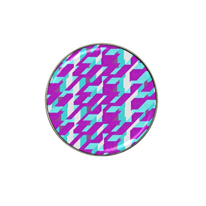 Fabric Textile Texture Purple Aqua Hat Clip Ball Marker