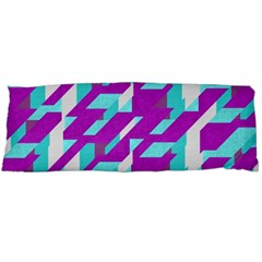 Fabric Textile Texture Purple Aqua Body Pillow Case (dakimakura) by Nexatart
