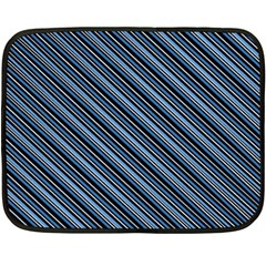 Diagonal Stripes Pinstripes Double Sided Fleece Blanket (mini) 