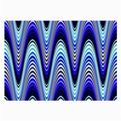 Waves Wavy Blue Pale Cobalt Navy Large Glasses Cloth (2-side)