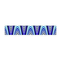 Waves Wavy Blue Pale Cobalt Navy Flano Scarf (mini) by Nexatart