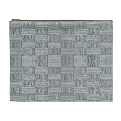 Texture Wood Grain Grey Gray Cosmetic Bag (xl) by Nexatart