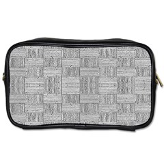 Texture Wood Grain Grey Gray Toiletries Bags by Nexatart