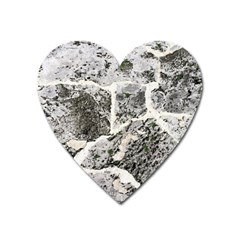 Coquina Shell Limestone Rocks Heart Magnet by Nexatart