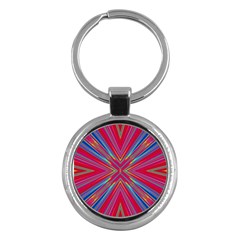 Burst Radiate Glow Vivid Colorful Key Chains (round)  by Nexatart