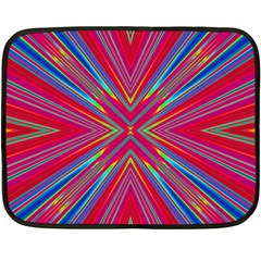 Burst Radiate Glow Vivid Colorful Double Sided Fleece Blanket (mini)  by Nexatart