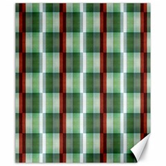 Fabric Textile Texture Green White Canvas 20  X 24   by Nexatart