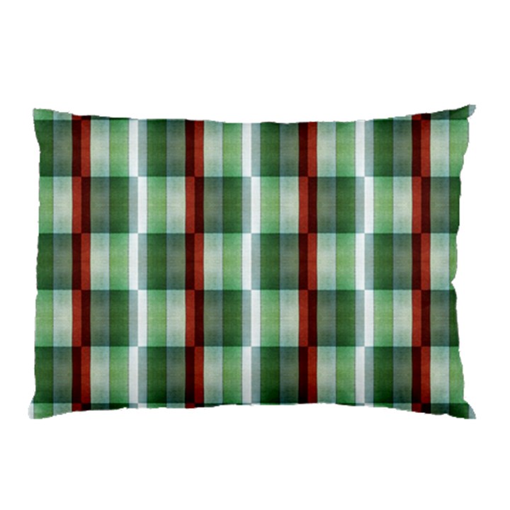 Fabric Textile Texture Green White Pillow Case (Two Sides)