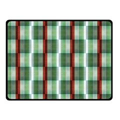 Fabric Textile Texture Green White Double Sided Fleece Blanket (small) 