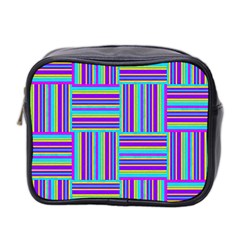 Geometric Textile Texture Surface Mini Toiletries Bag 2-side by Nexatart