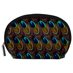 Peacock Feathers Bird Plumage Accessory Pouches (large) 