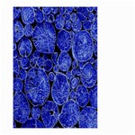 Neon Abstract Cobalt Blue Wood Small Garden Flag (Two Sides) Front