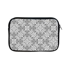 Black And White Oriental Ornate Apple Ipad Mini Zipper Cases by dflcprints