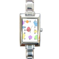 Easter Patches  Rectangle Italian Charm Watch