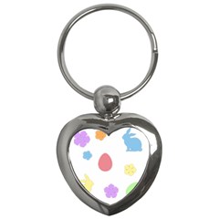 Easter Patches  Key Chains (heart)  by Valentinaart