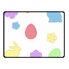 Easter Patches  Fleece Blanket (small) by Valentinaart