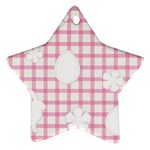 Easter Patches  Star Ornament (Two Sides) Front