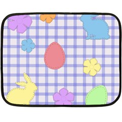 Easter Patches  Double Sided Fleece Blanket (mini)  by Valentinaart