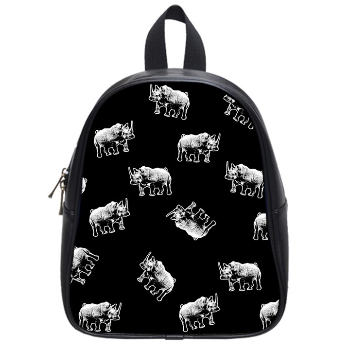 Rhino pattern School Bag (Small)