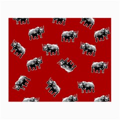 Rhino Pattern Small Glasses Cloth by Valentinaart