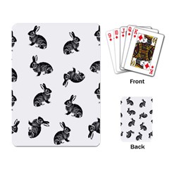 Rabbit Pattern Playing Card by Valentinaart